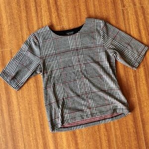 Topshop Houndstooth Top!